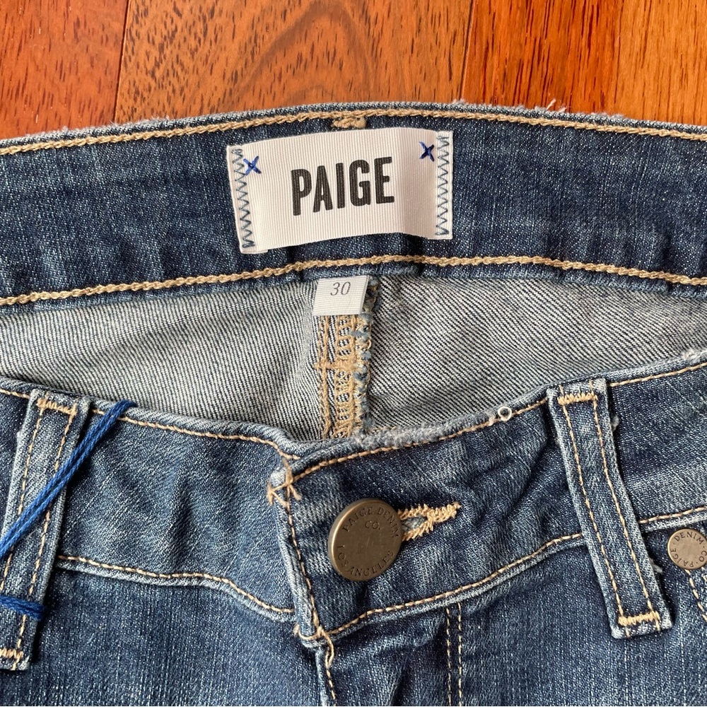PAIGE Women's Blue Jeans - Picture 3 of 6